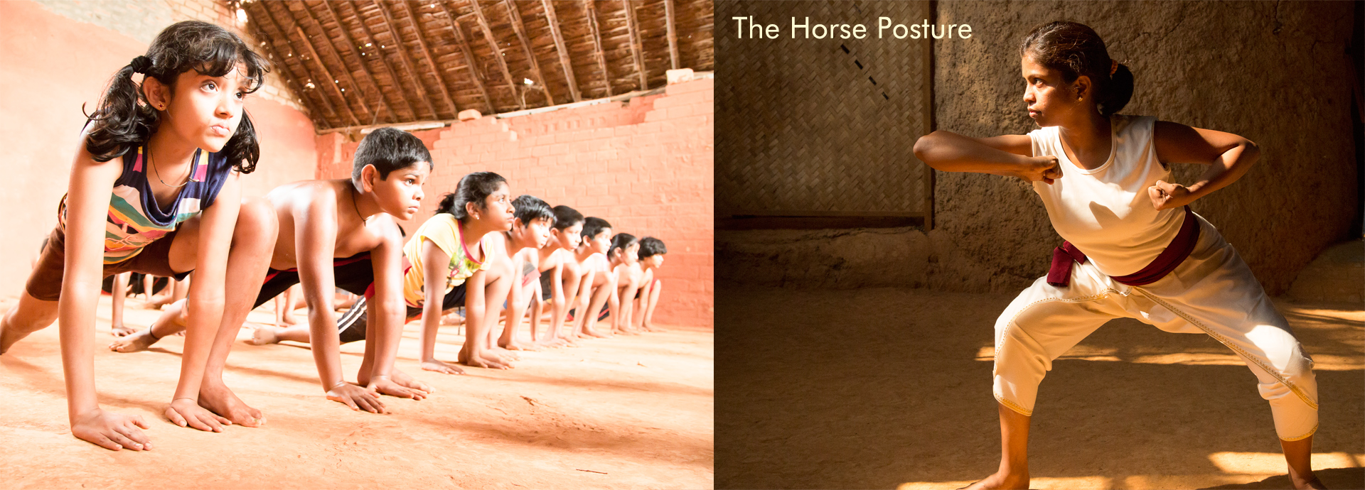 Asva vadivu, the horse posture of Kalaripayattu