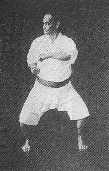 Motobu Choki in kiba-dachi