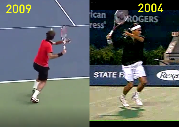 Cách cú thuận tay của Roger Federer đã thay đổi