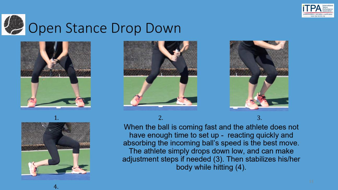 Open Stance Drop Down