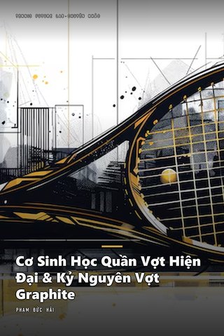 Bìa sách Cơ Sinh Học Quần Vợt Hiện Đại & Kỷ Nguyên Vợt Graphite