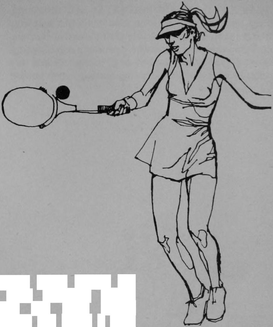 Minh họa kỹ thuật Rod Laver Mẹo #85: KHI TAY TUNG BÓNG LÊN CAO—HÃY ƯỠN LƯNG TẠO HÌNH CÁNH CUNG!