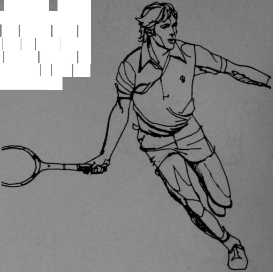 Minh họa kỹ thuật Rod Laver Mẹo #142: ĐỪNG CHẠY QUÁ ĐÀ LAO VÀO BÓNG KHI BỊ ÉP RA BIÊN RỘNG!
