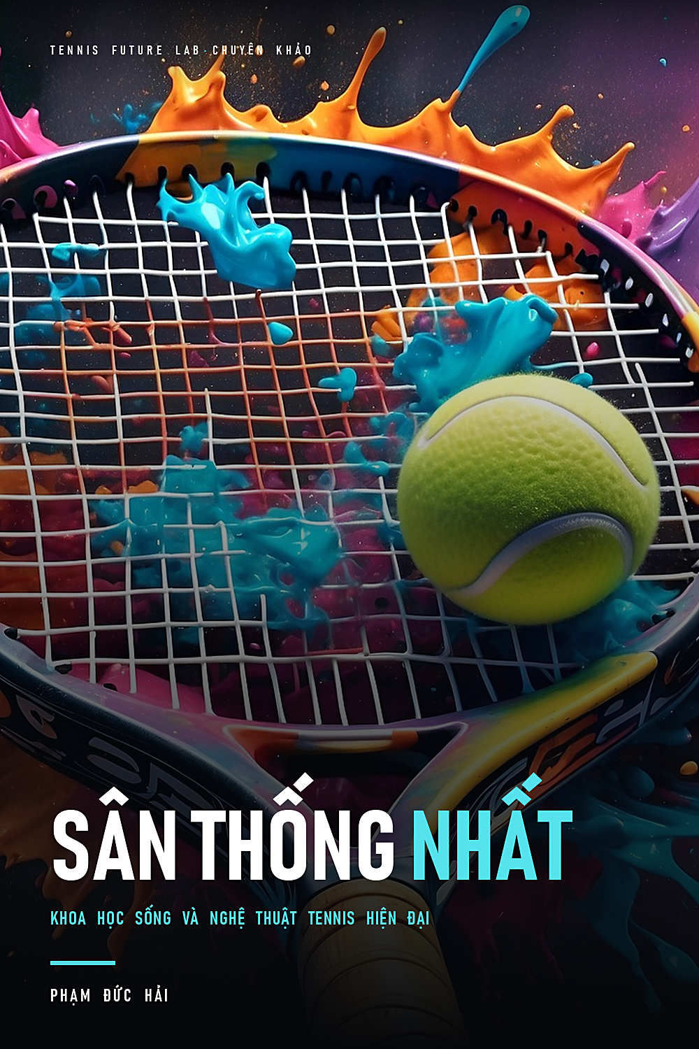 Bìa sách Sân Thống Nhất — Khoa học sống và nghệ thuật tennis hiện đại