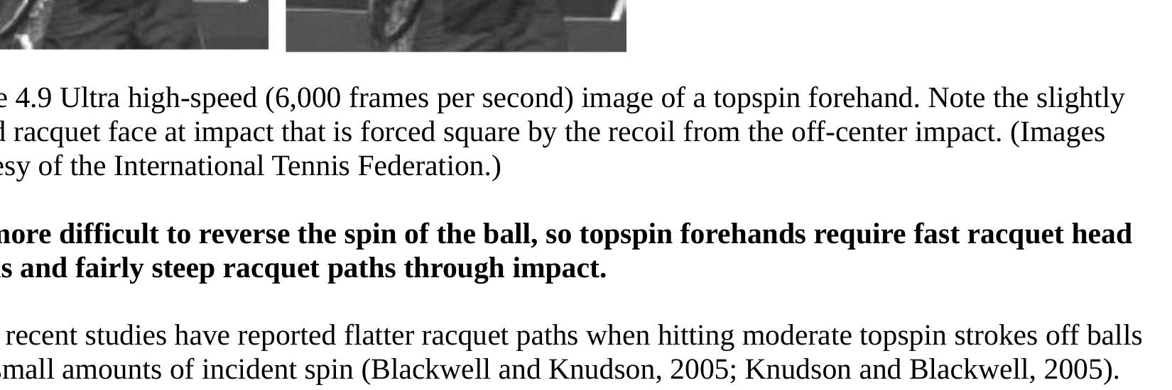 Topspin ball impact and racket face angle recovery under super speed