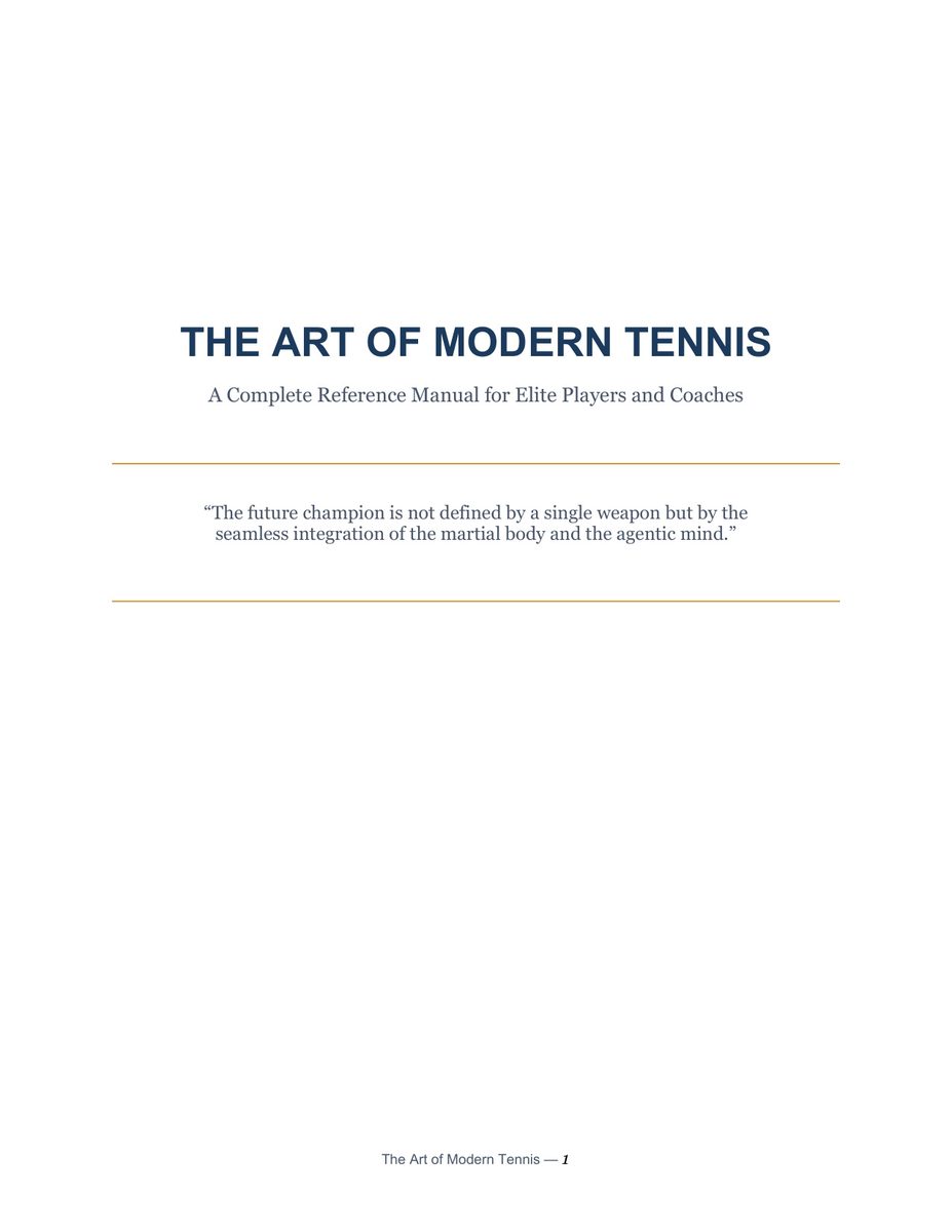 Bìa sách The Art of Modern Tennis Tennis Future Lab