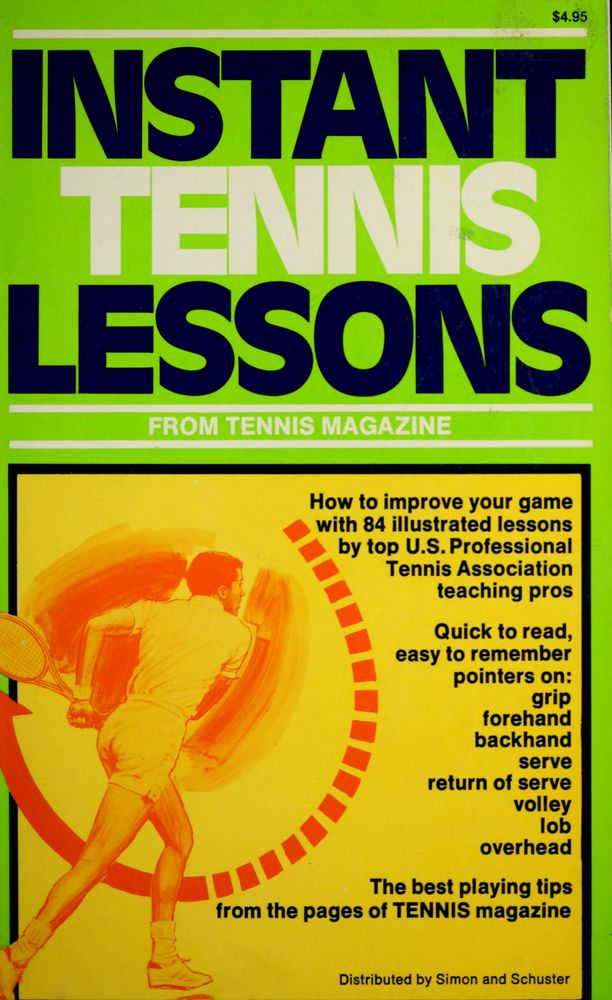 Bìa sách Instant Tennis Lessons Tennis Magazine