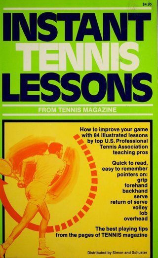 Bìa sách Instant Tennis Lessons Tennis Magazine