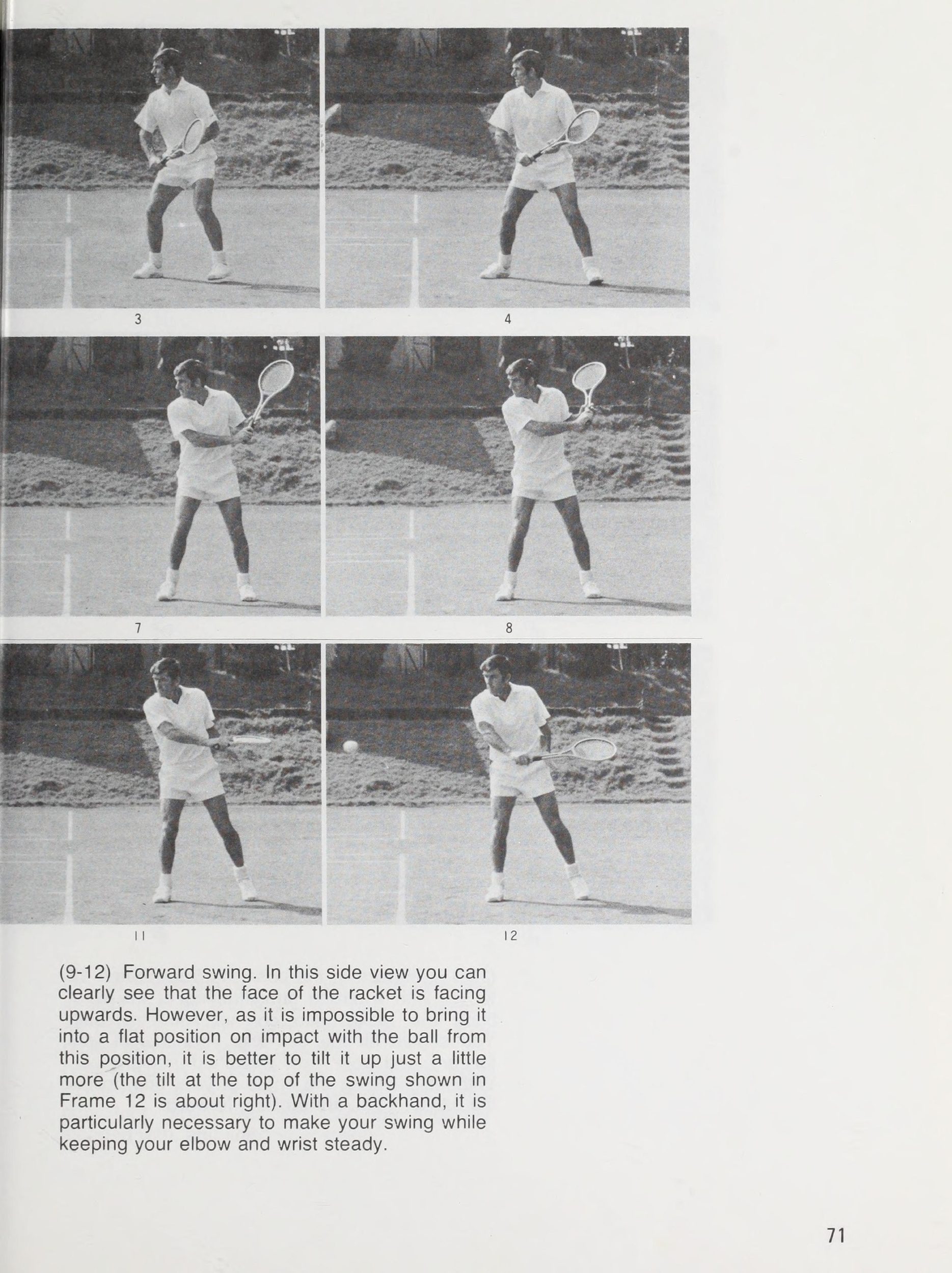 Cú Backhand Slice nhìn từ góc nghiêng