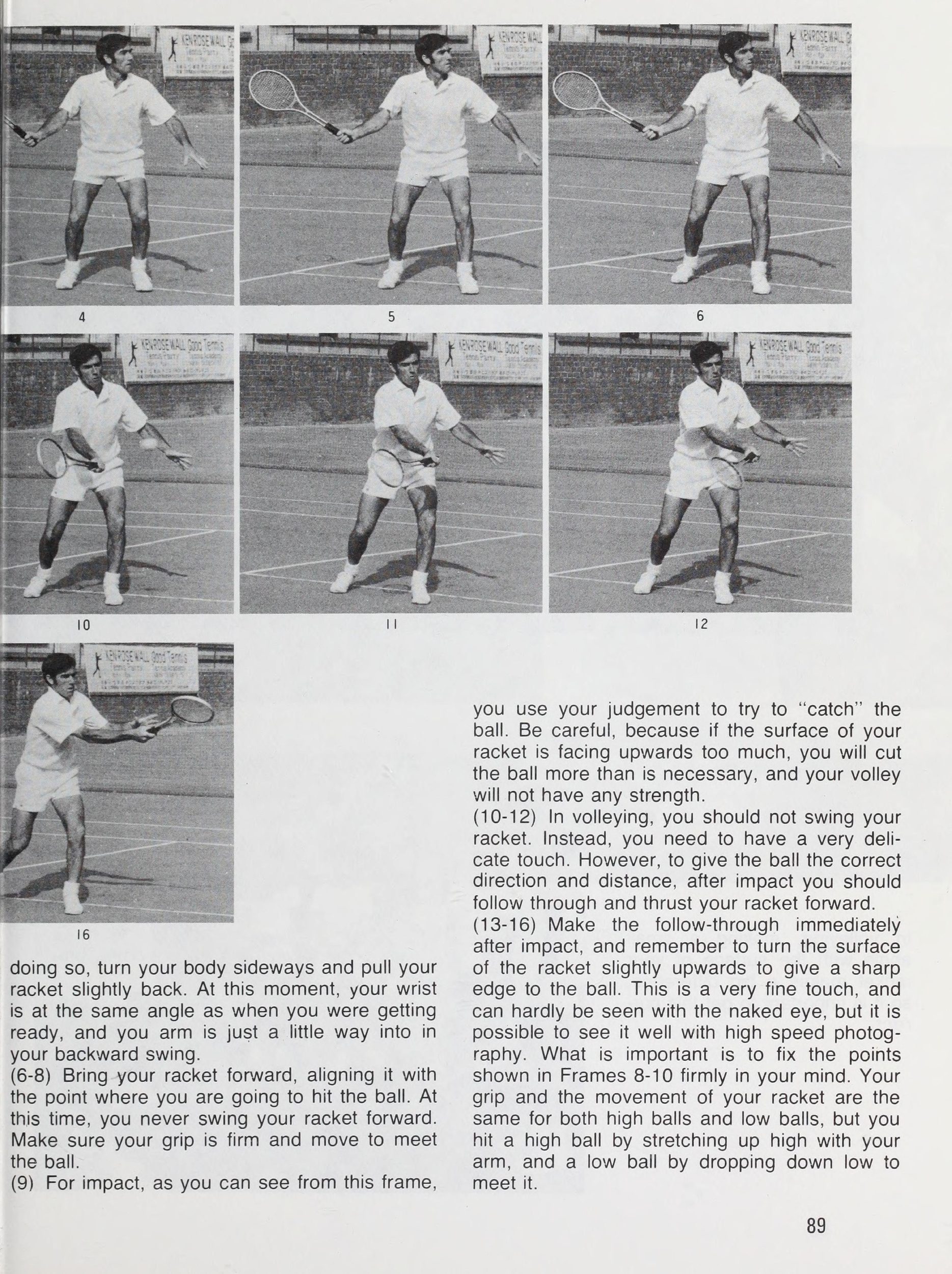 Chuỗi động tác cú bắt lưới thuận tay Forehand Volley