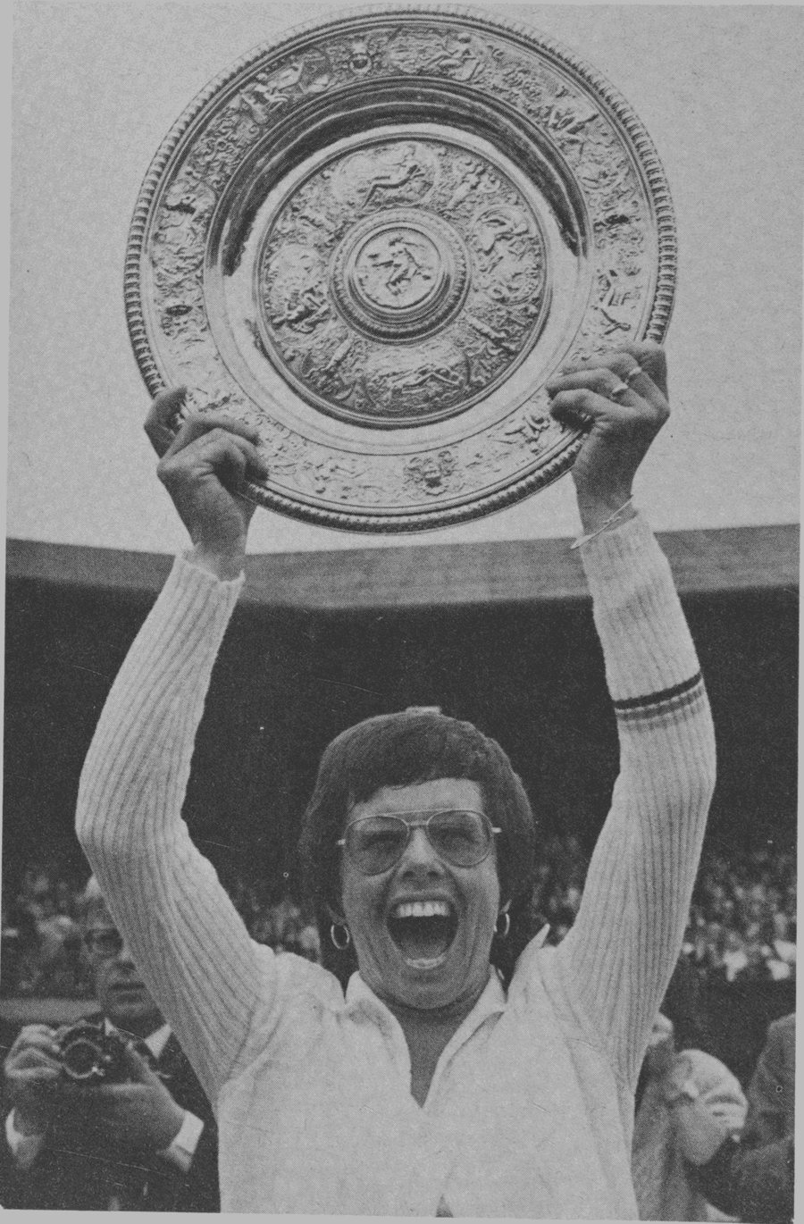 Billie Jean King, with drive and probably the most keen competitive instinct, has fought her way time and again to her r