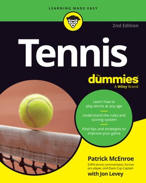 Bìa sách Tennis For Dummies Patrick McEnroe Peter Bodo