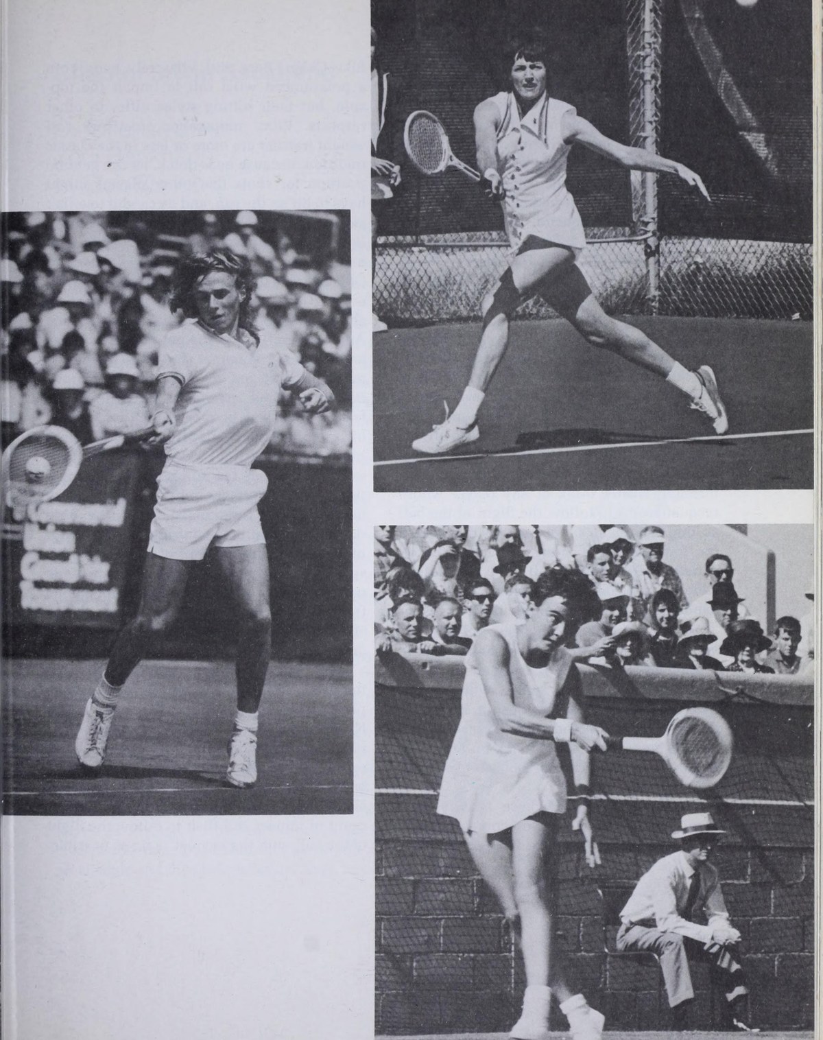 So sánh các phong cách thuận tay của John Newcombe, Tom Okker, Bjorn Borg và Margaret Court