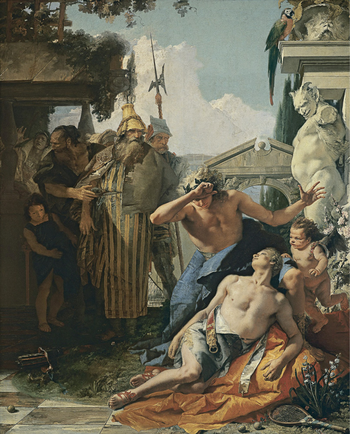 Bức họa Cái chết của Hyacinth của Giambattista Tiepolo