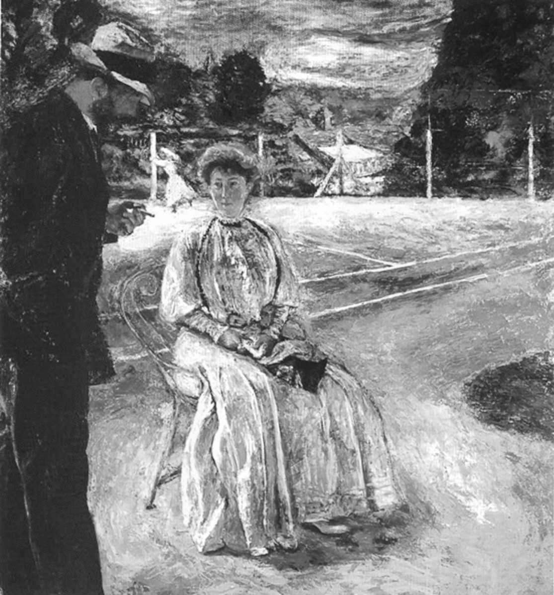 Tranh sơn dầu sân quần vợt của Édouard Vuillard